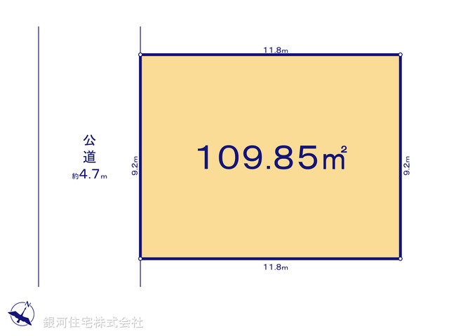 G00395303 神奈川県横浜市港南区東永谷１丁目 土地 3380万円【区画図】