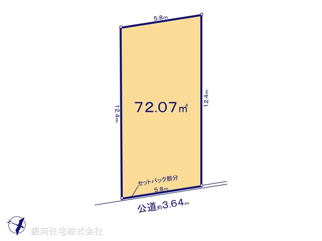 G00395527 埼玉県川口市大字東本郷 土地 2099万円【区画図】