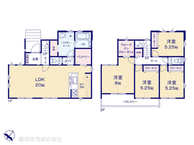 G00395581 千葉県市川市中国分５丁目 新築一戸建て 5999万円【間取図】
