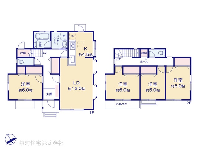 G00395611 埼玉県鴻巣市中央 中古一戸建て 2680万円【間取図】