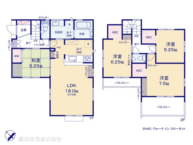 G00395628 千葉県船橋市松が丘１丁目 新築一戸建て 3790万円【間取図】