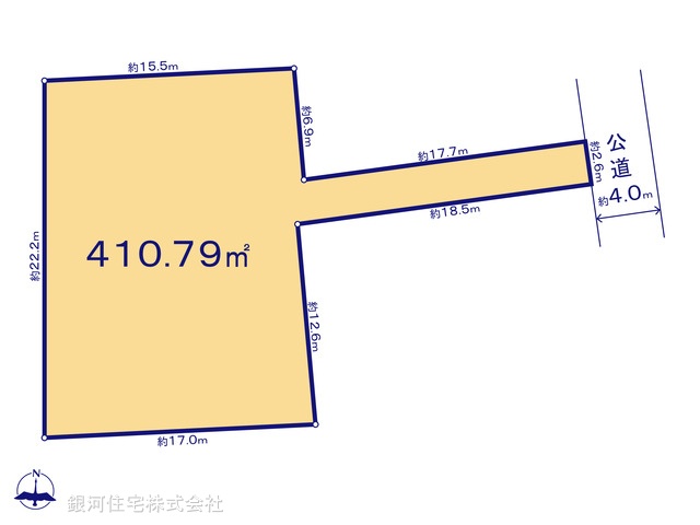 G00395658 東京都目黒区五本木１丁目 土地 3億9800万円【区画図】