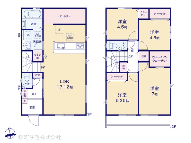 G00395689 千葉県千葉市緑区あすみが丘１丁目 新築一戸建て 4490万円【間取図】