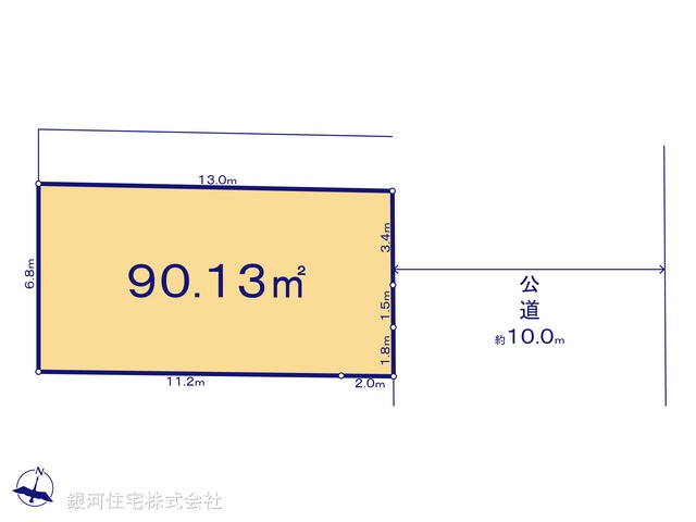 G00395726 埼玉県川口市大字辻 土地 3140万円【区画図】