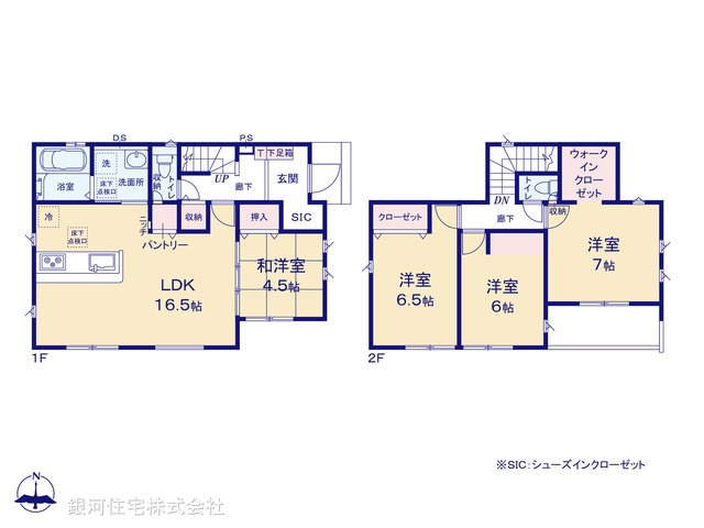 G00395751 千葉県松戸市松飛台 新築一戸建て 4590万円【間取図】