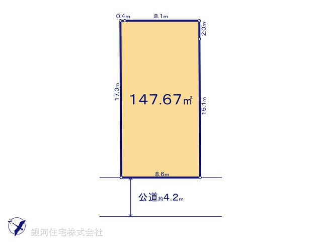 G00395794 神奈川県綾瀬市寺尾中１丁目 土地 2990万円【区画図】