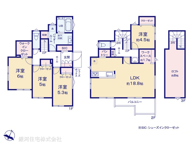 G00395813 神奈川県鎌倉市浄明寺４丁目 新築一戸建て 5780万円【間取図】