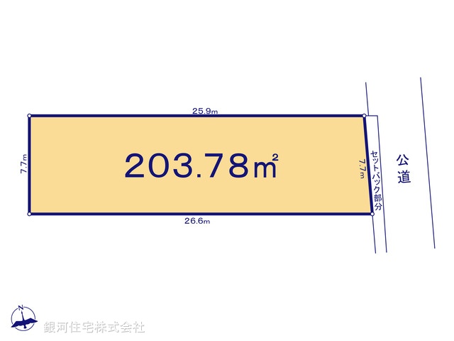 G00395820 埼玉県川越市大字萱沼 土地(建築条件付土地) 1790万円【区画図】
