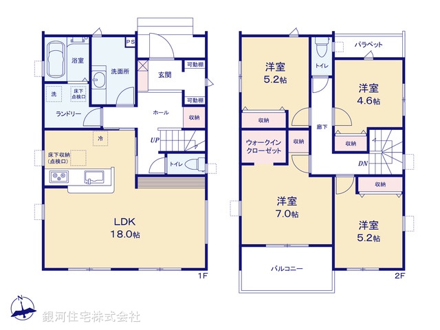 G00395834 埼玉県深谷市本住町 新築一戸建て 3590万円【間取図】