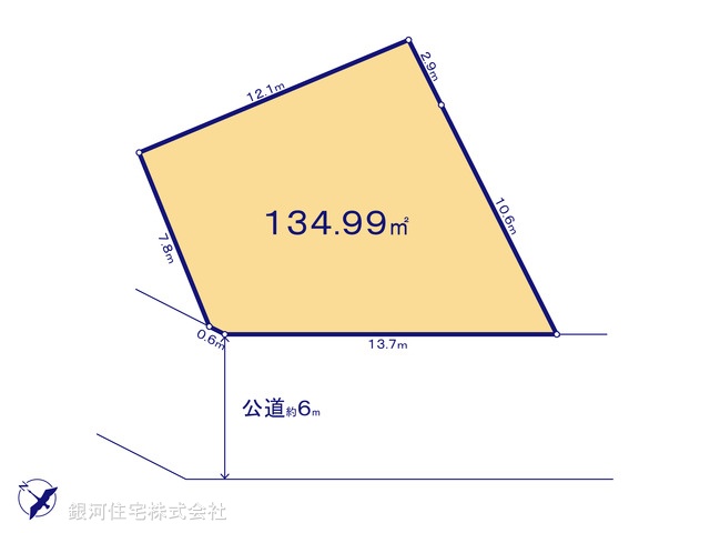 G00395888 東京都八王子市石川町 土地 2998万円【区画図】