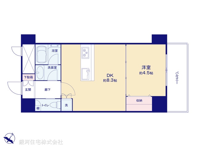 G00395890 東京都豊島区西巣鴨１丁目 中古マンション 4380万円【間取図】