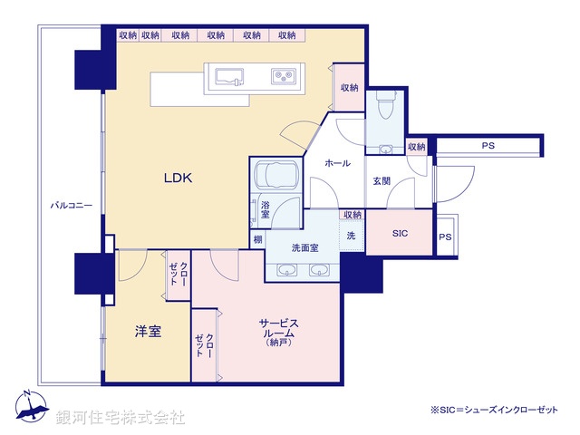G00395896 東京都港区港南３丁目 中古マンション 1億4900万円【間取図】