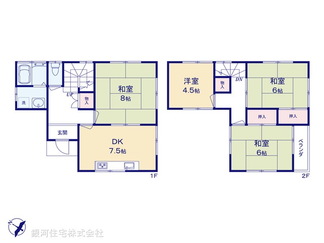 G00395979 千葉県柏市布施 中古一戸建て 680万円【間取図】