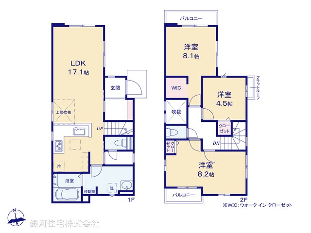 G00395986 千葉県船橋市海神５丁目 新築一戸建て 6198万円【間取図】