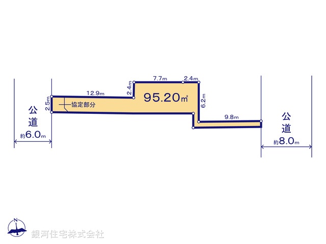 G00395995 東京都江東区海辺 土地 9190万円【区画図】