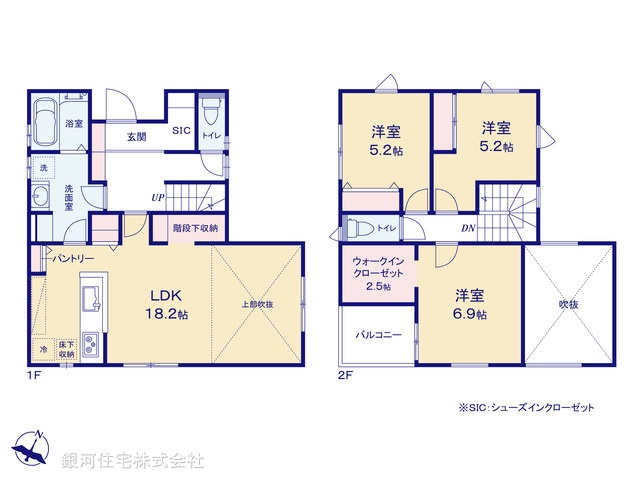 G00396012 千葉県千葉市若葉区加曽利町 新築一戸建て 3598万円【間取図】
