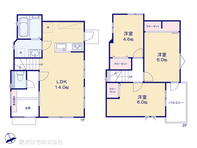 G00396019 千葉県市川市須和田２丁目 新築一戸建て 4290万円【間取図】