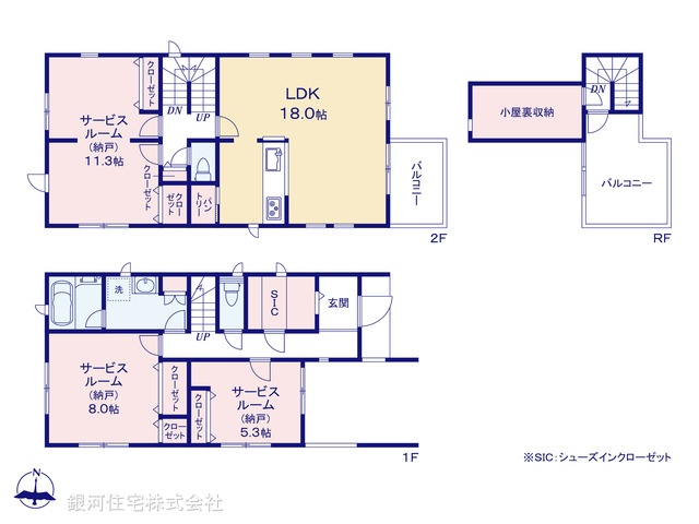 G00396023 埼玉県川口市芝新町 中古一戸建て 7280万円【間取図】