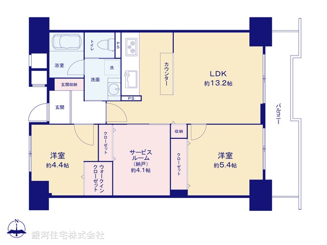 G00396066 東京都足立区綾瀬１丁目 中古マンション 5780万円【間取図】