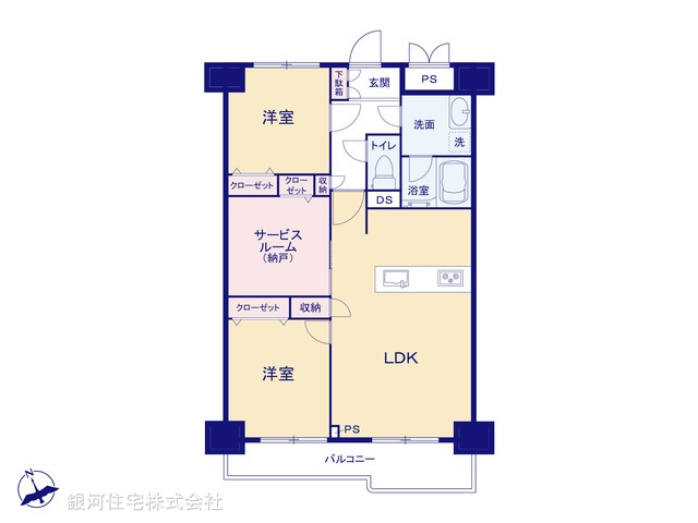 G00396068 東京都江東区南砂２丁目 中古マンション 4780万円【間取図】