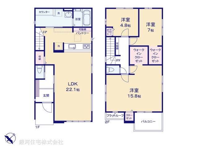 G00396077 千葉県佐倉市臼井 新築一戸建て 4499万円【間取図】