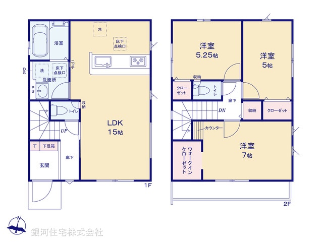 G00396079 千葉県市川市宮久保１丁目 新築一戸建て 4199万円【間取図】