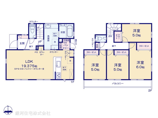 G00396104 千葉県船橋市芝山５丁目 新築一戸建て 3990万円【間取図】