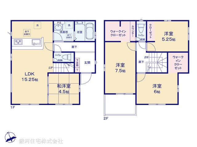 G00396128 千葉県我孫子市並木９丁目 新築一戸建て 3390万円【間取図】