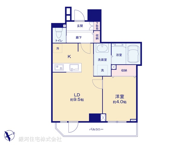 G00396134 東京都荒川区西日暮里２丁目 中古マンション 5980万円【間取図】