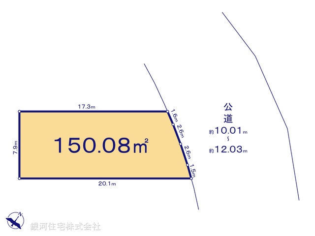G00396261 神奈川県綾瀬市深谷中２丁目 土地 3090万円【区画図】