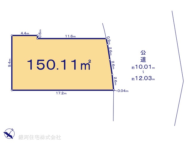 G00396263 神奈川県綾瀬市深谷中２丁目 土地 3090万円【区画図】