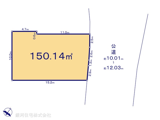 G00396265 神奈川県綾瀬市深谷中２丁目 土地 3090万円【区画図】