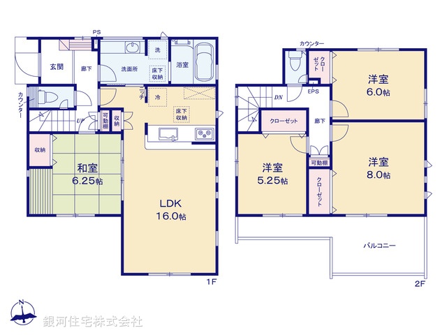G00396391 東京都八王子市丸山町 新築一戸建て 3880万円【間取図】