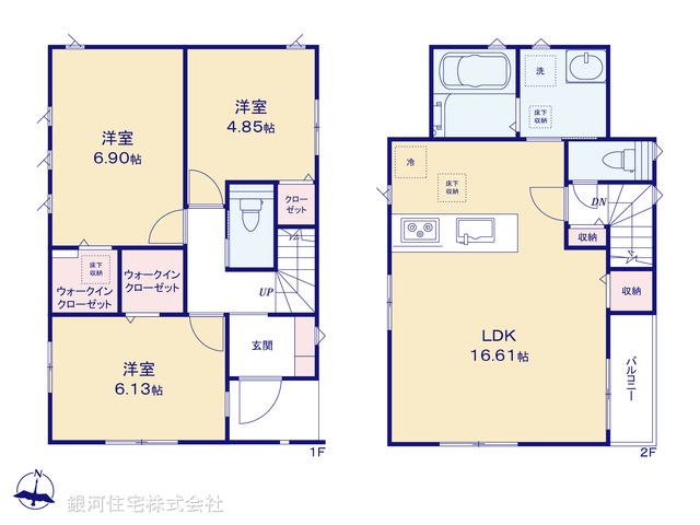 G00396394 東京都小金井市東町１丁目 新築一戸建て 5680万円【間取図】