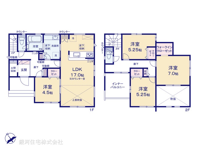G00396403 埼玉県深谷市東方 新築一戸建て 3590万円【間取図】