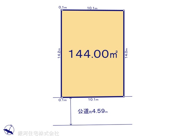 G00396426 東京都八王子市長沼町 土地 2490万円【区画図】
