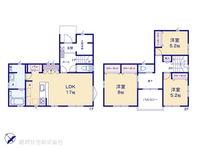 G00396538 埼玉県鴻巣市筑波１丁目 新築一戸建て 2780万円【間取図】