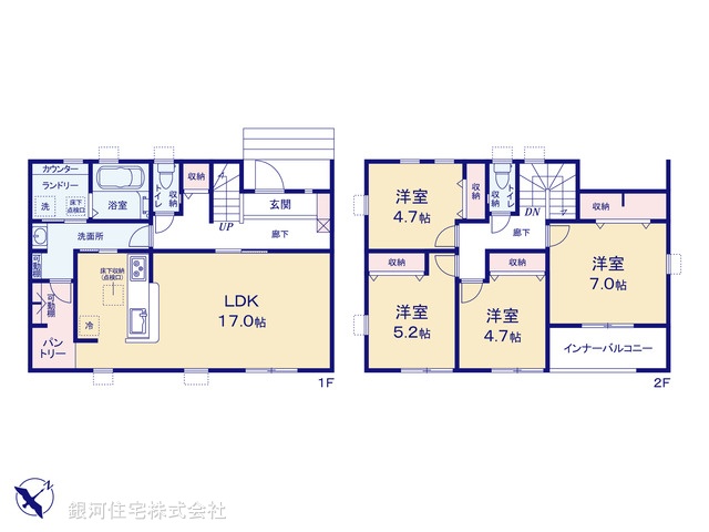 G00396581 埼玉県春日部市南中曽根 新築一戸建て 3680万円【間取図】