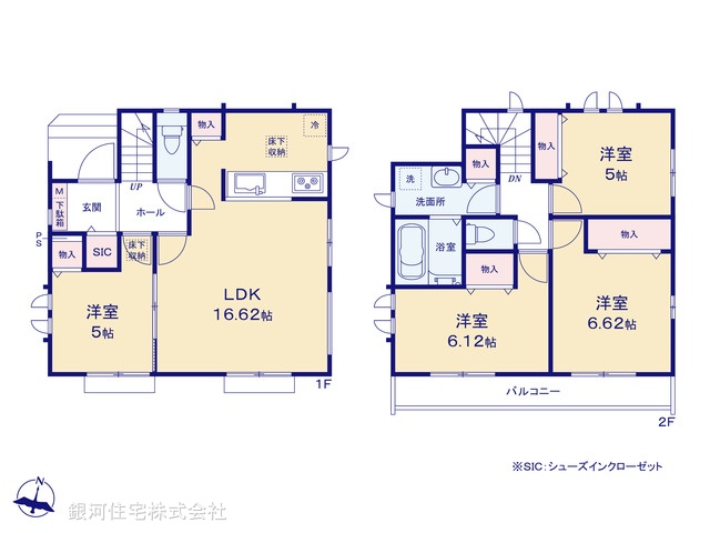 G00396663 東京都練馬区大泉町１丁目 新築一戸建て 6490万円【間取図】