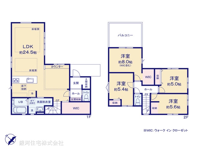 G00396685 千葉県流山市鰭ヶ崎 新築一戸建て 6699万円【間取図】