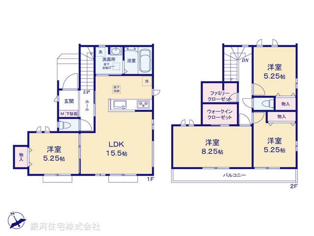G00396696 千葉県松戸市胡録台 新築一戸建て 5490万円【間取図】