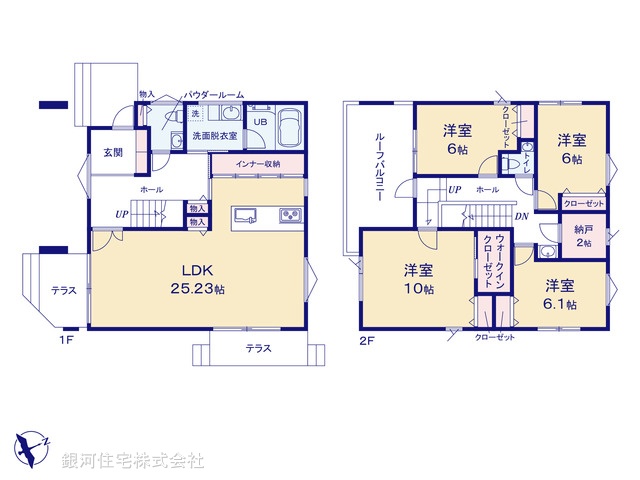 G00396806 東京都大田区田園調布５丁目 新築一戸建て 1億7800万円【間取図】