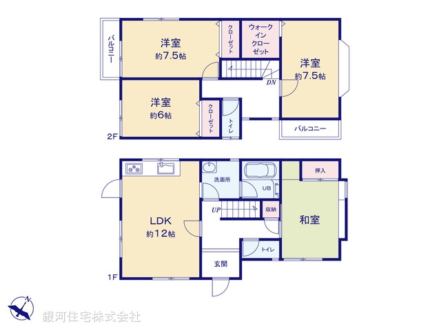 G00396927 千葉県鎌ヶ谷市東道野辺３丁目 中古一戸建て 2199万円【間取図】