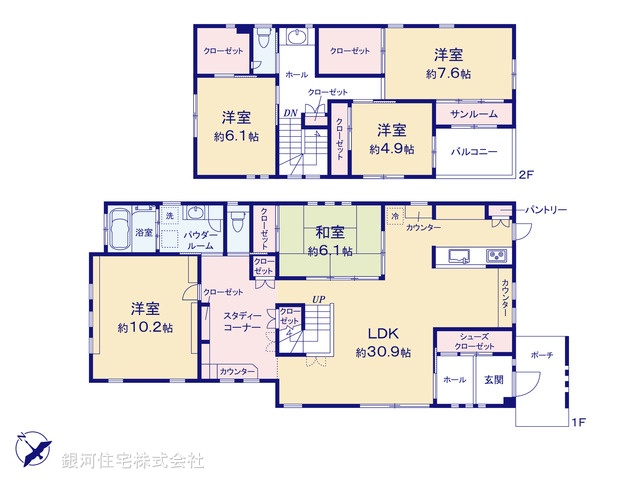 G00396973 神奈川県藤沢市片瀬海岸２丁目 中古一戸建て 1億1990万円【間取図】
