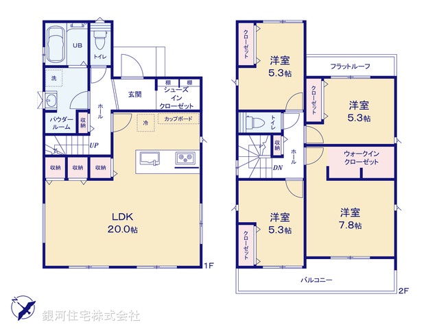G00397007 東京都町田市真光寺２丁目 新築一戸建て 5690万円【間取図】
