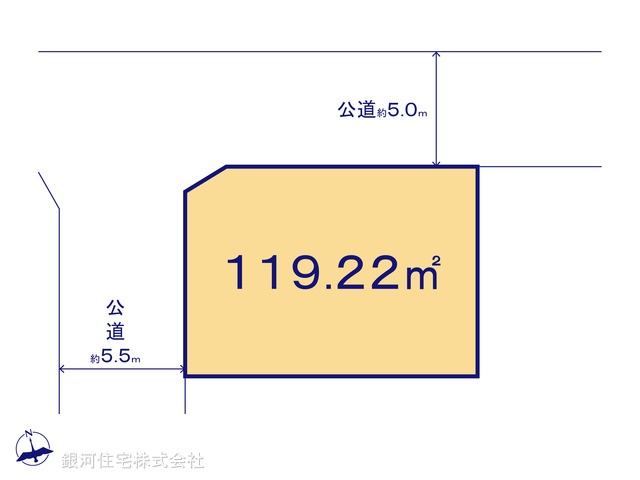 G00397028 千葉県市川市北国分２丁目 土地 3190万円【区画図】