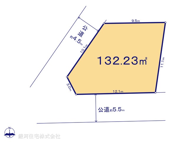 G00397206 神奈川県秦野市新町 土地 1380万円【区画図】