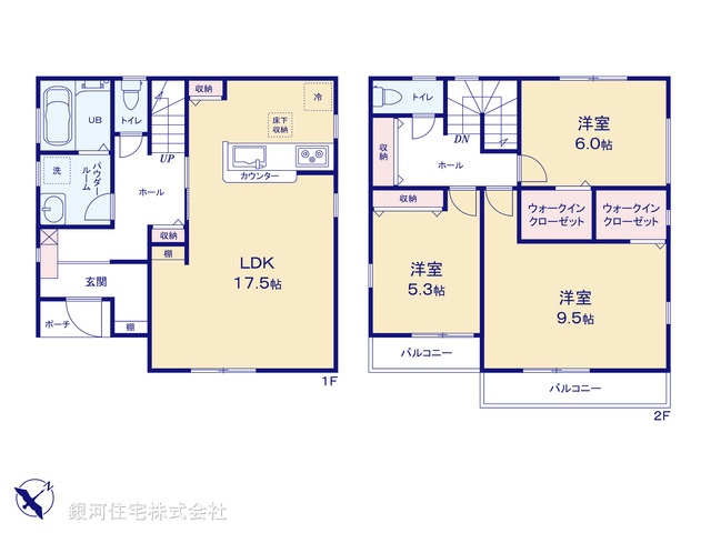 G00397229 埼玉県北葛飾郡松伏町大字松伏 新築一戸建て 3280万円【間取図】