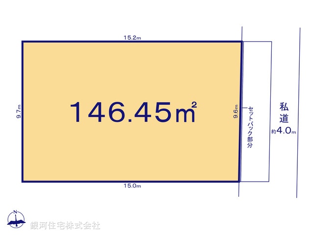 G00397305 東京都杉並区高井戸東３丁目 土地 1億4800万円【区画図】