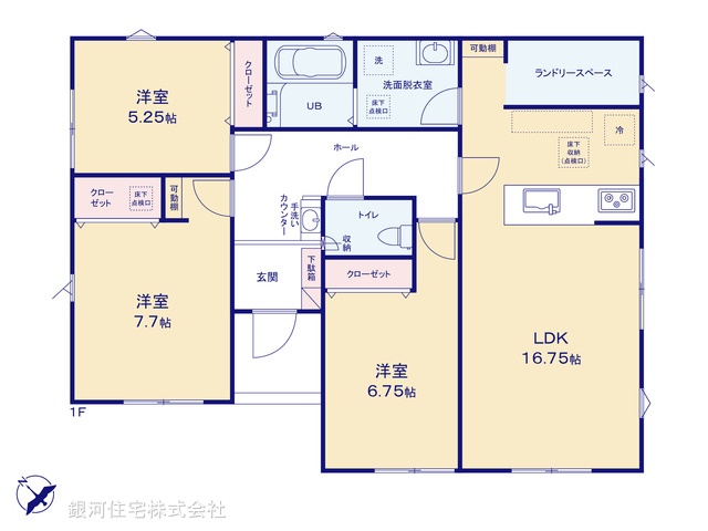 G00397326 東京都八王子市川口町 新築一戸建て 3480万円【間取図】